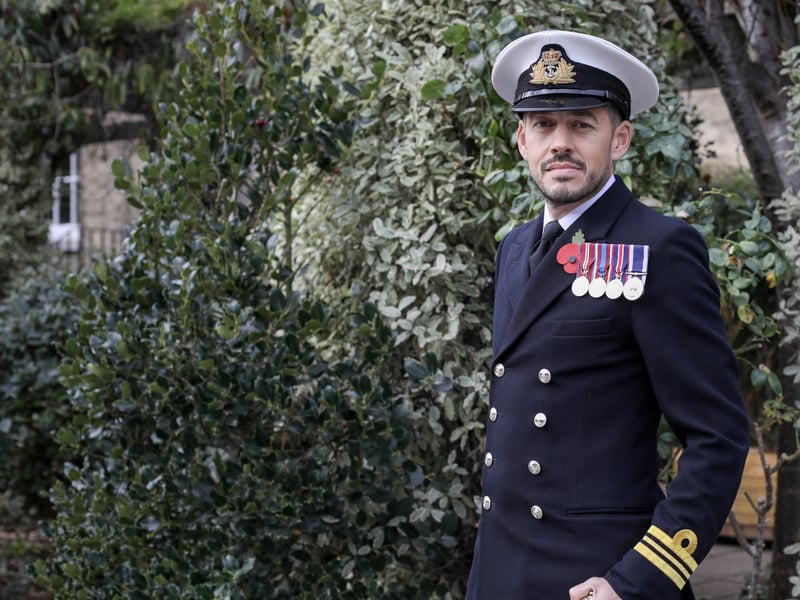 Pictured: Lieutenant Commander Dan Hill, of Alverstoke, has served in the Royal Navy for 23 years.