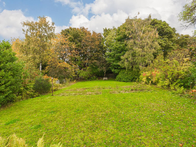 The Colinton property's vast and impressive garden, which could be re-imagined by a new owner of this home.
