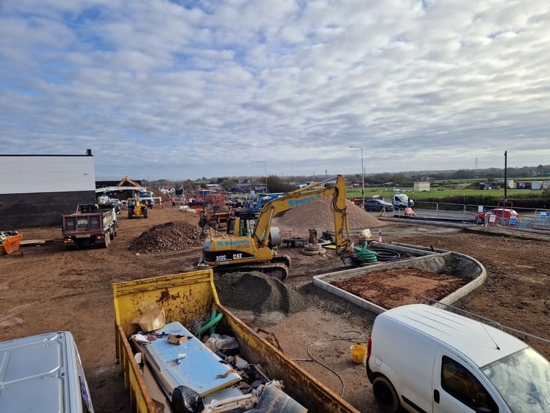 The M&S store in Norcross, Blackpool is taking shape ahead of its scheduled opening in Spring 2027