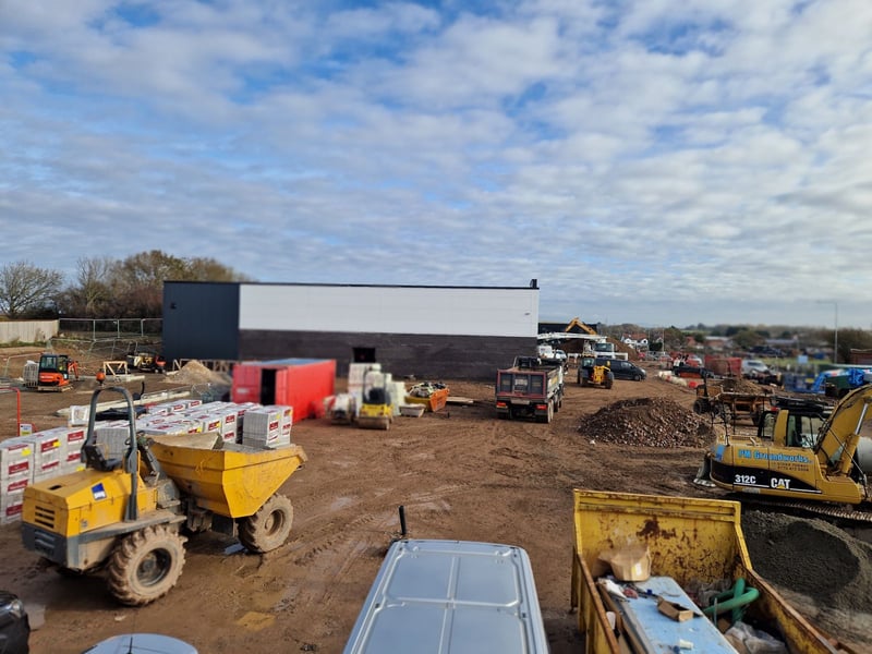 The M&S store in Norcross, Blackpool is taking shape ahead of its scheduled opening in Spring 2027