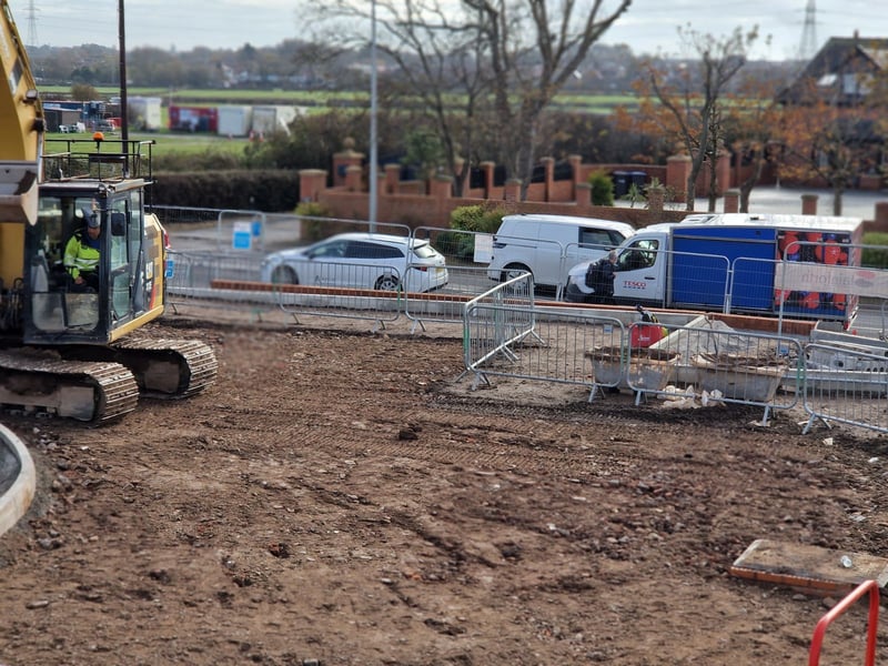 The M&S store in Norcross, Blackpool is taking shape ahead of its scheduled opening in Spring 2027