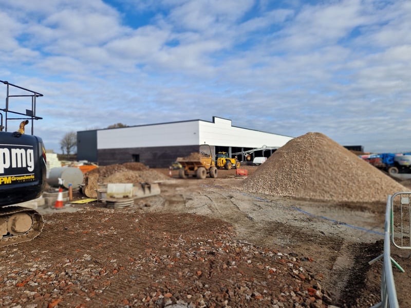 The M&S store in Norcross, Blackpool is taking shape ahead of its scheduled opening in Spring 2027