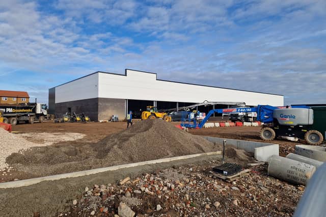 The M&S store in Norcross, Blackpool is taking shape ahead of its scheduled opening in Spring 2027