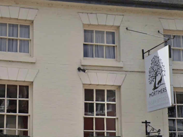 Given a score of 4.7 out of 663 reviews. 
Top review: 'We were in the area visiting and stumbled upon Mortimers. The evening was lovely. What a stunning building. The restaurant is very old and cosy. The staff were extremely attentive and friendly. Food was outstanding. Would definitely return if we visited Ludlow in the future.'
Address: 17 Corve Street, Ludlow, Shropshire