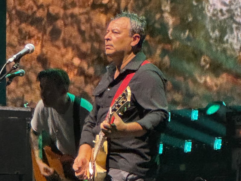 The Manics closed their set with 'If You Tolerate This Your Children Will Be Next'.