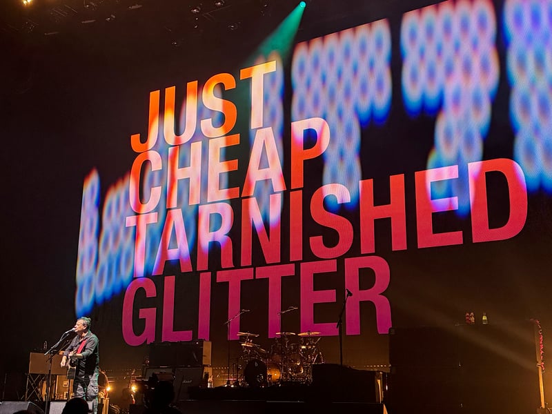James Dean Bradfield played a couple of songs solo, including a heartfelt 'From Despair to Where'.