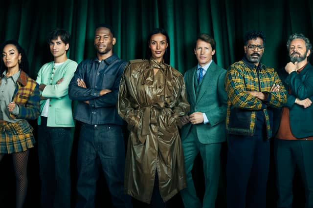 The seven Celebrity Traitors finalists.