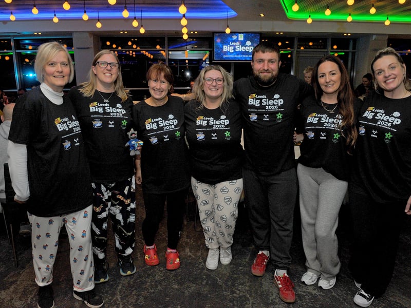 Lia Hart, Sara Potter, Katie Grant, Keeley Flynn, Graham Holroyd, Hayley Roberts and Nicola Booth 