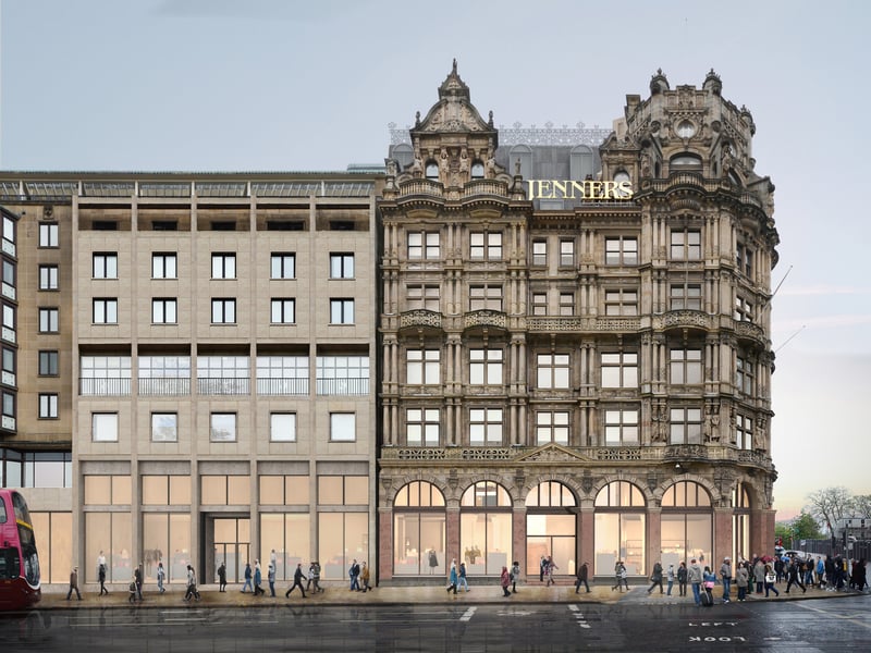 These are the plans of what the Jenners Building will be once again in a few years.