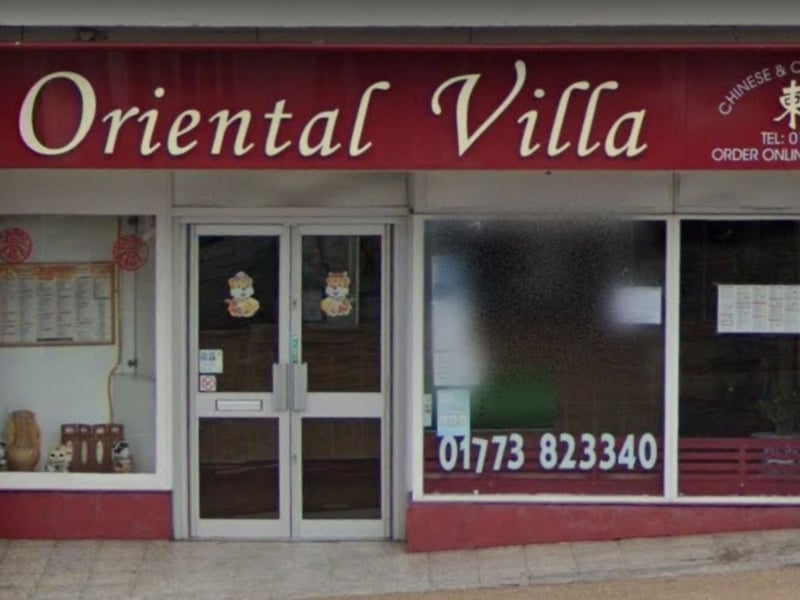 Oriental Villa, a Chinese and Cantonese takeaway located at Market Place in Belper, has been given a five-ot-of-five hygiene score following an inspection carried out on September 17.