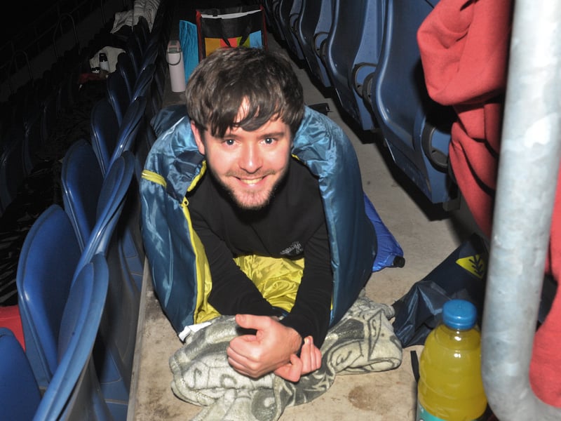 Kyle Scott of Caddick Construction ready for the Big Sleep