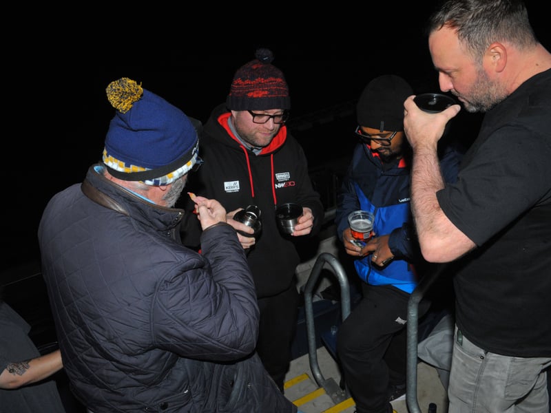 A nightcap before bedding down in the terraces