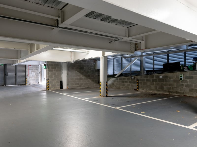 There is a private parking space with EV charging point located within this secure car park, as well as a handy communal bike store.