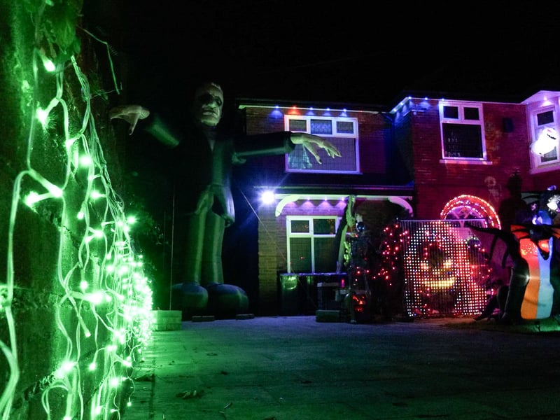Newton Drive Halloween House raising funds for Healthier Heroes charity. Photo: Lucinda Herbert