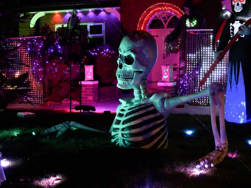 Newton Drive Halloween House raising funds for Healthier Heroes charity. Photo: Lucinda Herbert