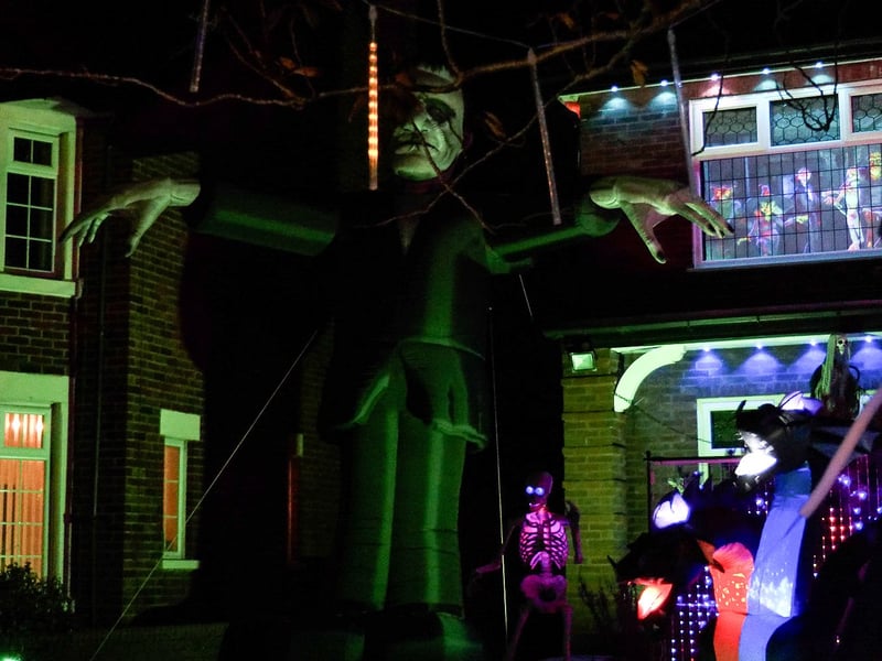 Newton Drive Halloween House raising funds for Healthier Heroes charity. Photo: Lucinda Herbert