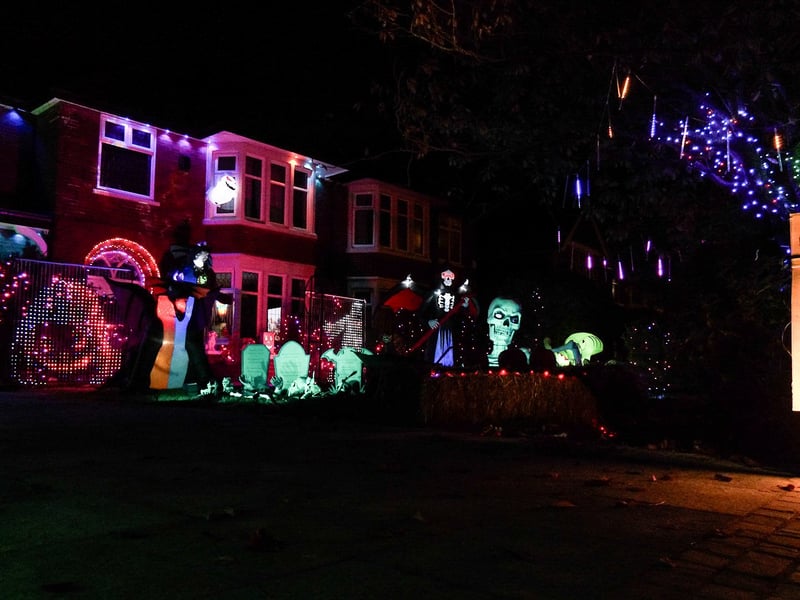 Newton Drive Halloween House raising funds for Healthier Heroes charity. Photo: Lucinda Herbert
