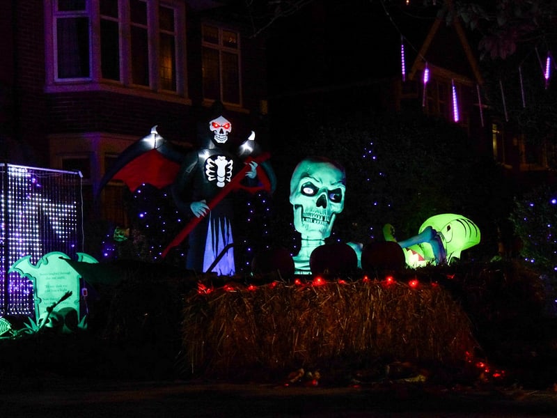 Newton Drive Halloween House raising funds for Healthier Heroes charity. Photo: Lucinda Herbert