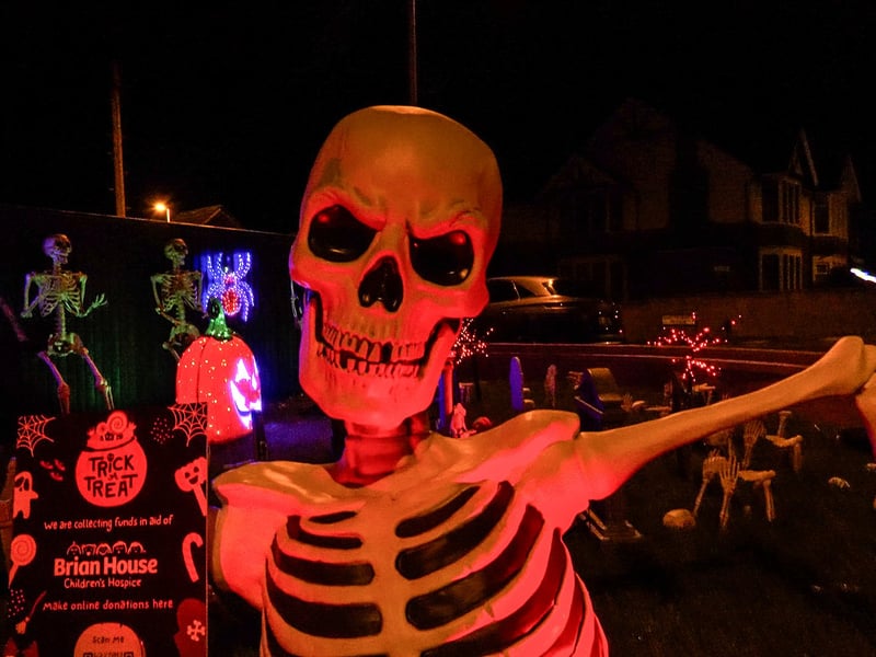 Devonshire Road Halloween House raising funds for Brian House charity. Photo: Lucinda Herbert