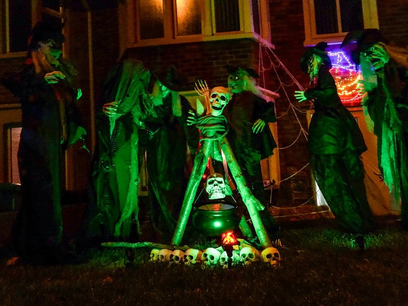 Devonshire Road Halloween House raising funds for Brian House charity. Photo: Lucinda Herbert