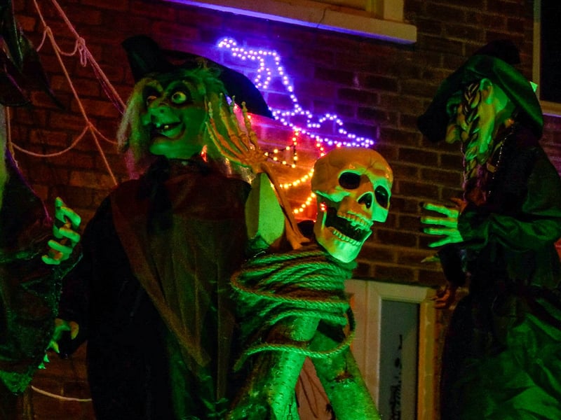 Devonshire Road Halloween House raising funds for Brian House charity. Photo: Lucinda Herbert