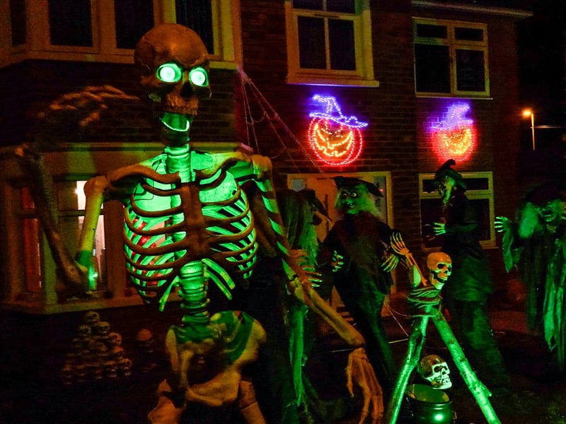 Devonshire Road Halloween House raising funds for Brian House charity. Photo: Lucinda Herbert