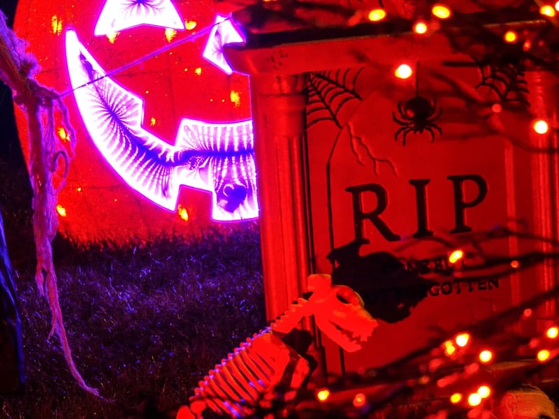 Devonshire Road Halloween House raising funds for Brian House charity. Photo: Lucinda Herbert
