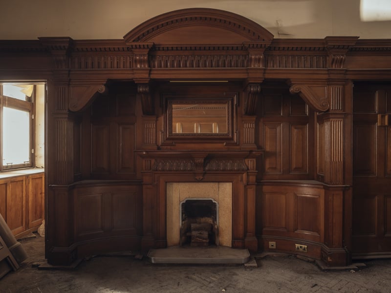 Inside the building's director suite 