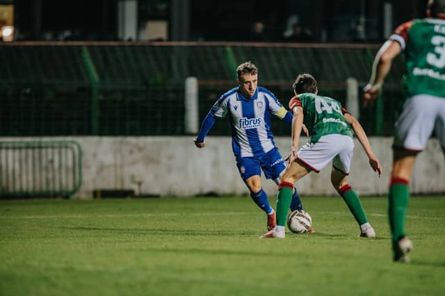 Coleraine scored late on to defeat Glentoran at the oval earlier in the season.