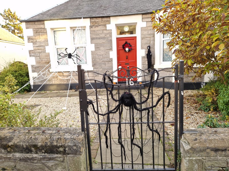 It seems like this Corstorphine has been hit by an infestation of spiders this Halloween.