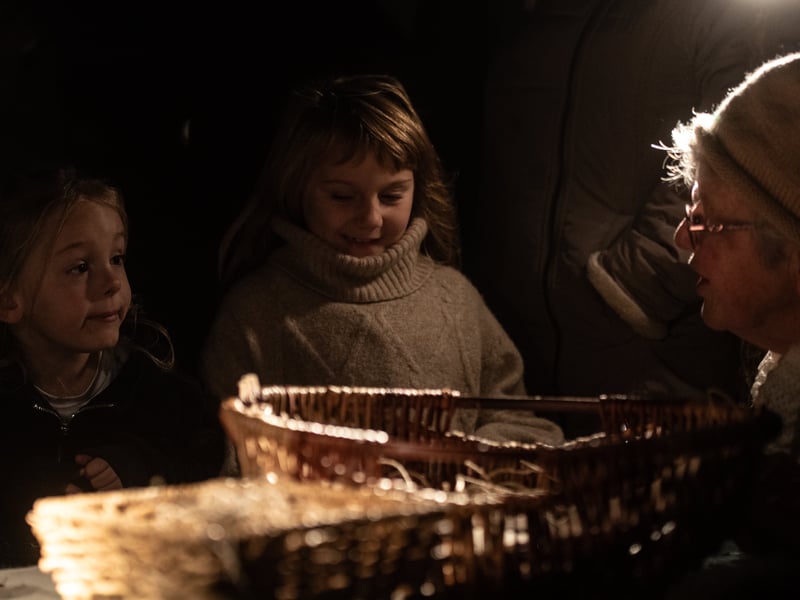 Welcoming Winter event on Mereside, organised by Left Coast, during the Lightpool festival. Photo: Lucinda Herbert