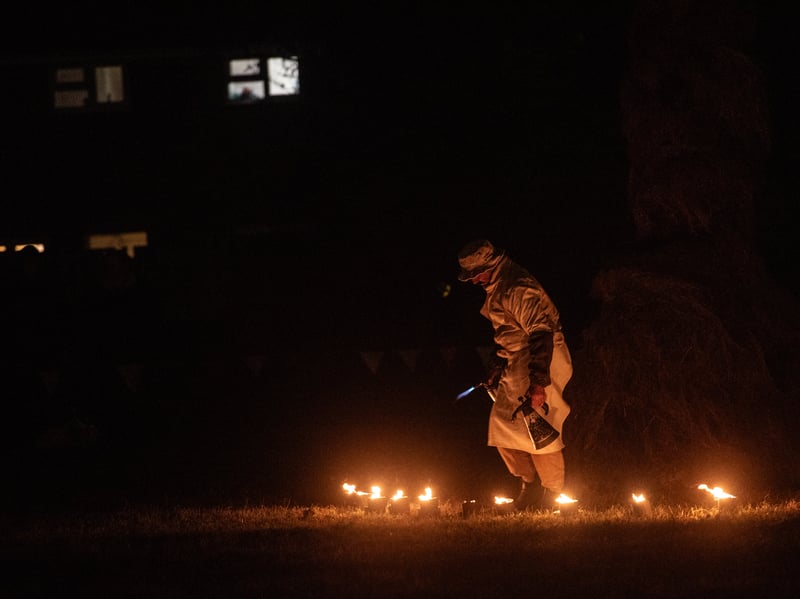 Welcoming Winter event on Mereside, organised by Left Coast, during the Lightpool festival. Photo: Lucinda Herbert