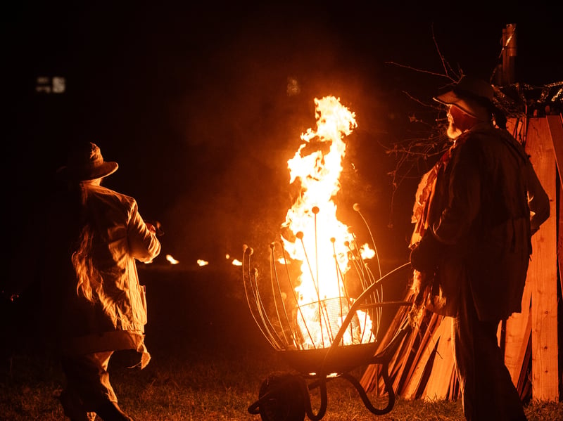 Welcoming Winter event on Mereside, organised by Left Coast, during the Lightpool festival. Photo: Lucinda Herbert