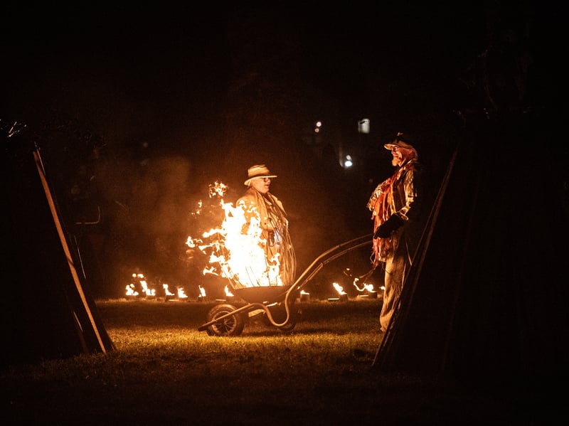 Welcoming Winter event on Mereside, organised by Left Coast, during the Lightpool festival. Photo: Lucinda Herbert