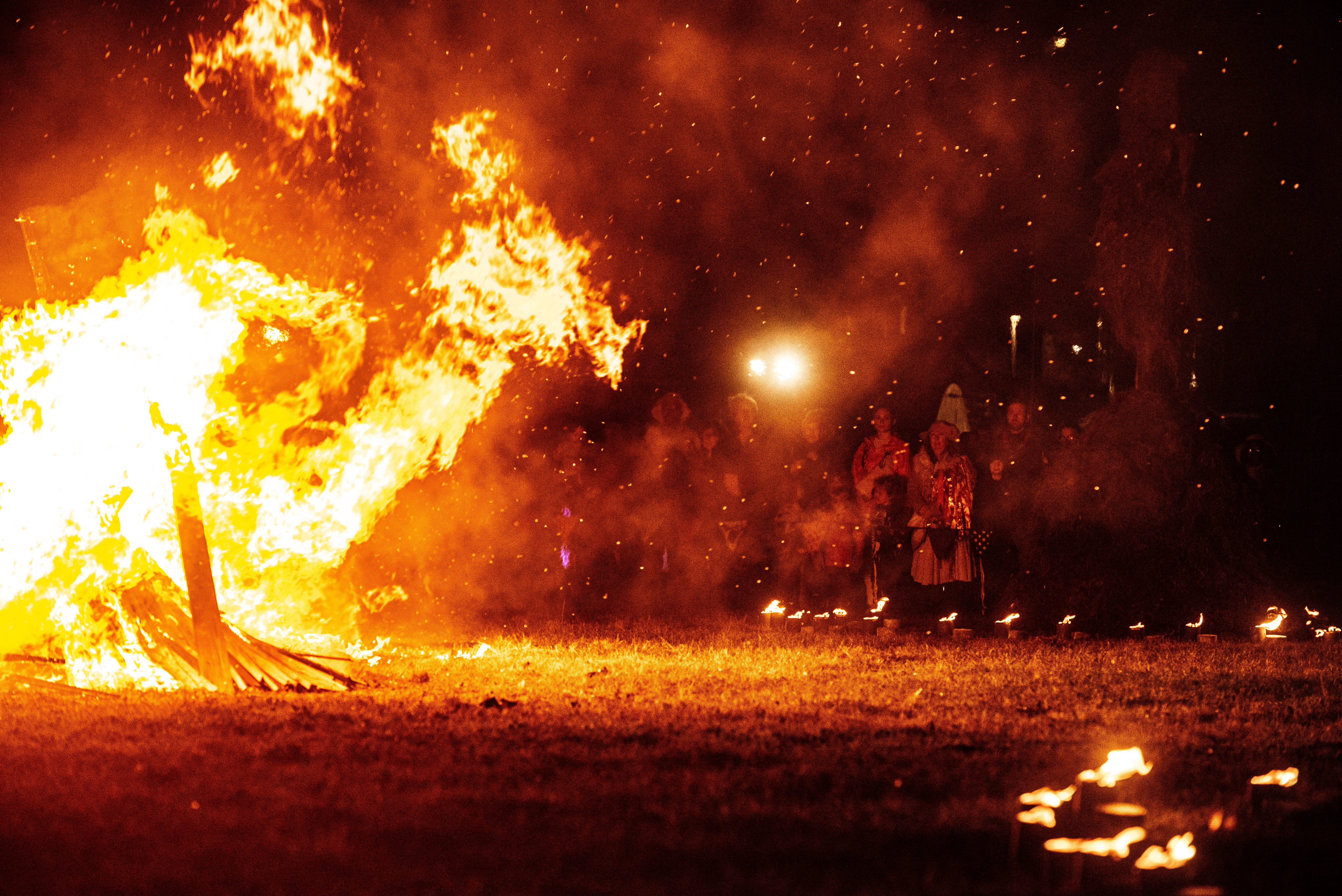 Welcoming Winter event on Mereside, organised by Left Coast, during the Lightpool festival. Photo: Lucinda Herbert