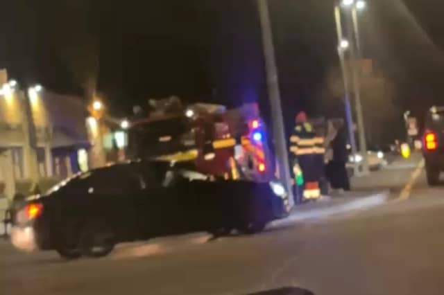 Emergency services at the scene of the Galway pub