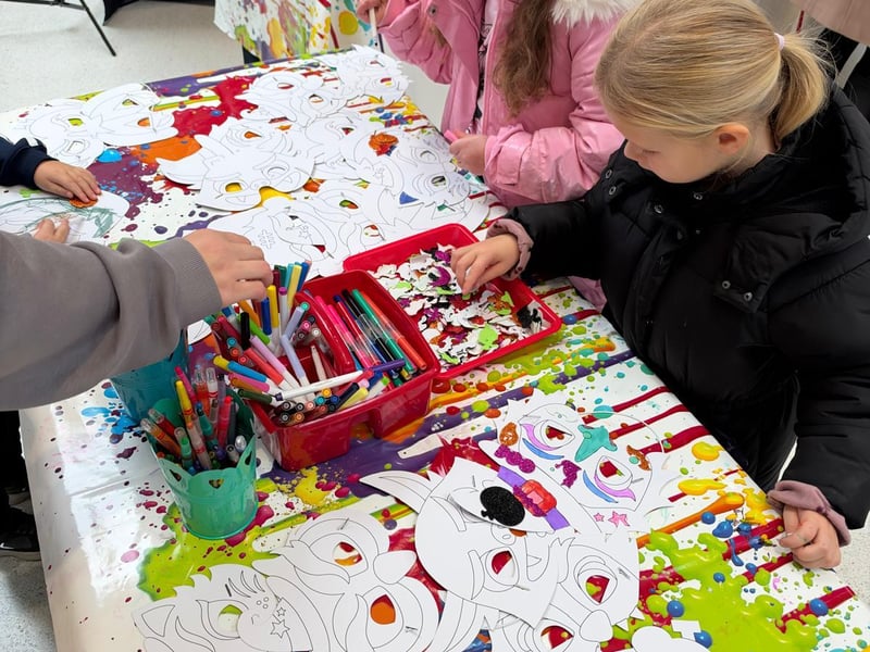 Children got creative