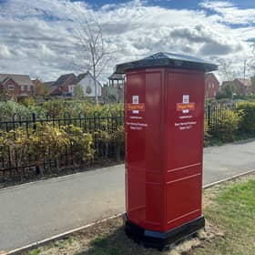 New solar powered post box