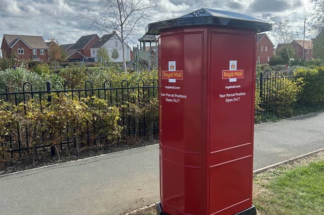 New solar powered post box