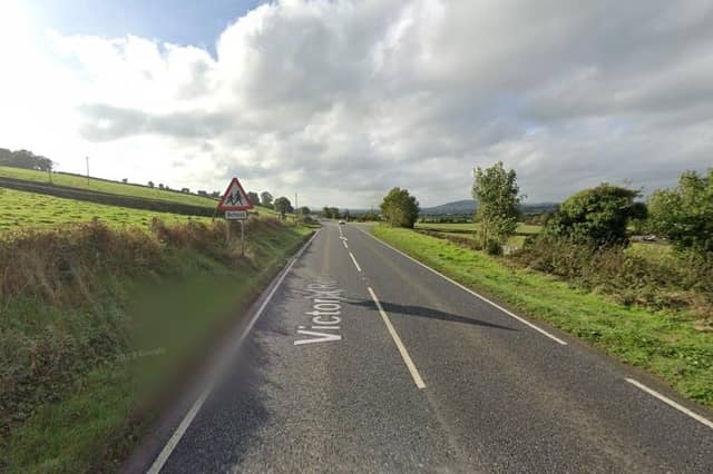 A narrow stretch of the A5 between Derry and Strabane.