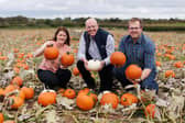 Gilfresh account and marketing manager, Anne Mac Oscar, Nigel Doherty, produce buying manager at Tesco NI, and Gilfresh farm manager, Richard Gilpin.  