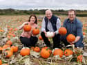 Gilfresh account and marketing manager, Anne Mac Oscar, Nigel Doherty, produce buying manager at Tesco NI, and Gilfresh farm manager, Richard Gilpin.  